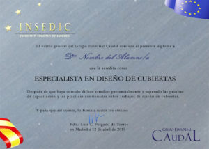 Diploma curso de diseño de portadas INSEDIC